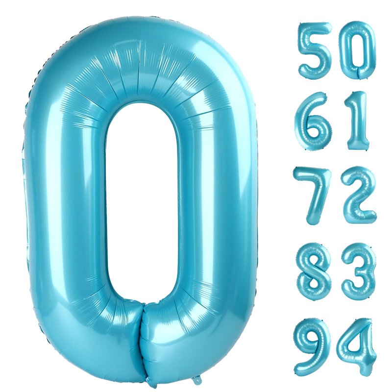 Pearlescent Blue Number 11 Balloon 40 inch, 11 Number Balloons, 11th Birthday Decorations for Girls Boys, 11 Year Old Pearlescent Blue Party Supplies