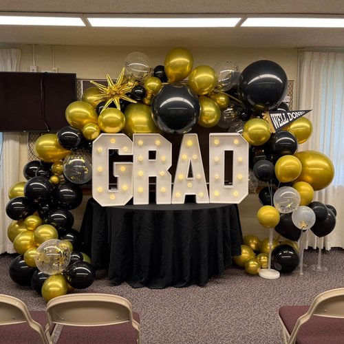 Balloons Black Gold, 60 Packs 12 Inch Black Metallic Chrome Gold Latex Balloons with Gold Confetti Balloon for Men Women Birthday Wedding Baby Shower Graduate Father's Day Anniversary Decorations