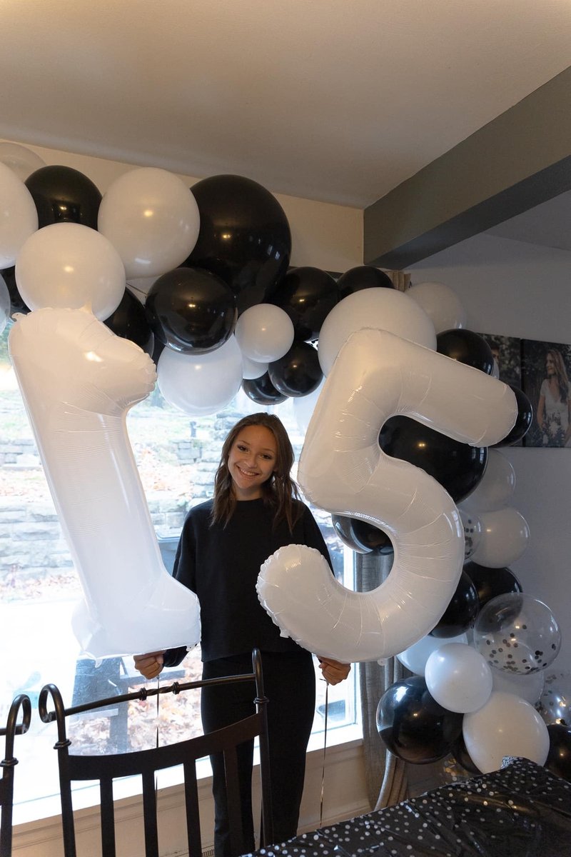 White Number 12 Balloon 40 inch, 12 Number Balloons, 12th White Birthday Decorations for Girls Boys 12 Year Old Party Supplies