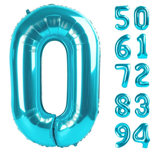 Blue Number 17 Balloon 40 inch, 17 Number Balloons, 17th Blue Birthday Decorations for Girls Boys Kids, 17 Year Old Blue Party Supplies