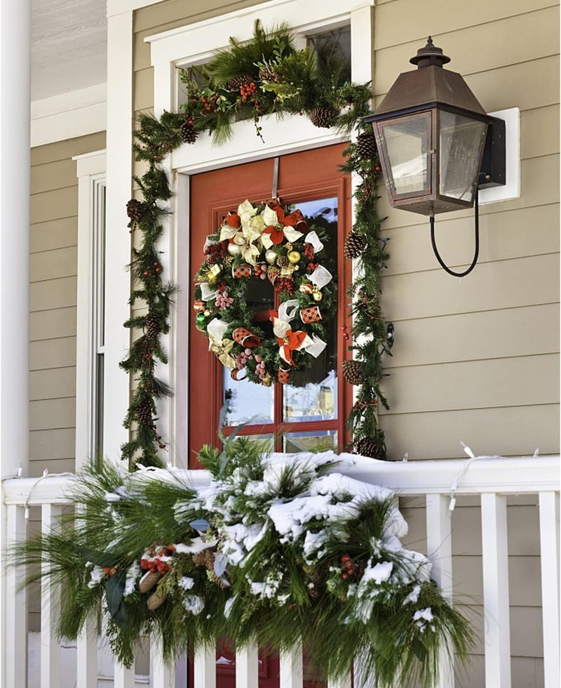 Linwnil Wreath Hanger Adjustable Length from 14 to 26 Inches Wreaths Holder Hook 20LB Heavy Duty for Front Door for Christmas Easter Halloween Decorations Wreath (Black 1pcs, 1)