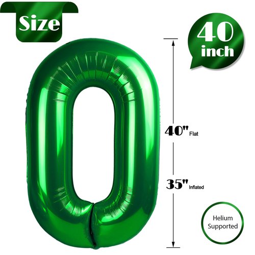 Green Number 29 Balloon 40 inch, 29 Number Balloons, 29th Green Birthday Decorations, 29 Year Old Women Men Party Supplies, St. Patrick's Day Games Theme Birthday Decorations