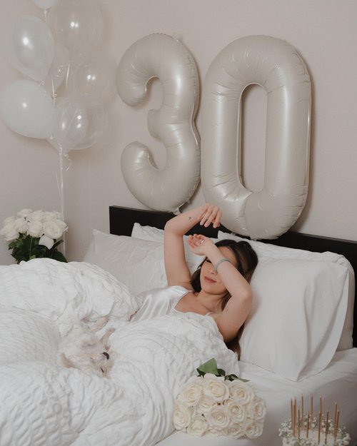 Cream Number 29 Balloon 40 inch, 29 Number Balloons, 29th Cream Birthday Decorations, 29 Year Old Women Men White Party Supplies