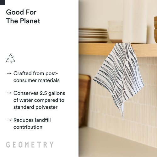 GEOMETRY Kitchen Dish Cloths - Quick Dry Dishcloths for Kitchen - Premium Dish Rags with Geoweave - 3-Pack Set Tiny Petals