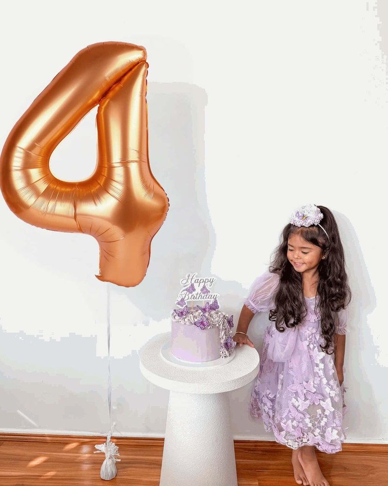 Orange Number 9 Balloon 40 Inch, 9th Birthday Party Decorations for Children, Giant 9 Foil Balloon for Party Supplies