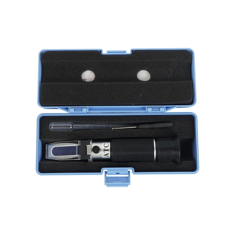 NANBEI Honey Refractometer with ATC, Portable Refractometer for Honey Moisture,Triple Scale (Honey Moisture: 12-27%, Brix: 58-90%, Baume: 38-43°),Ideal for Honey, Molasses,Maple Syrup,Fruit jam