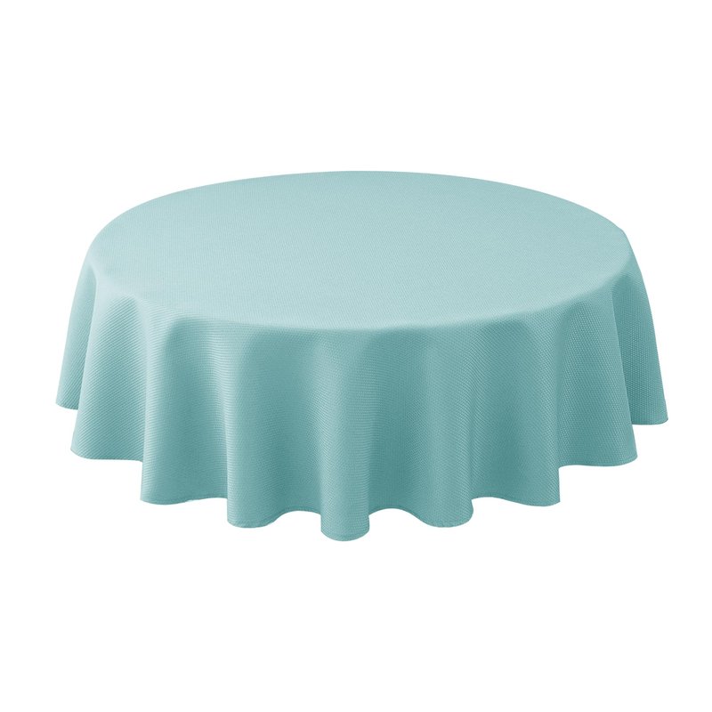 Biscaynebay Textured Fabric Round Tablecloths 70", Royal Blue Water Resistant Table Cloth Circle Folding Table Covers for Dining, Kitchen, Wedding, Parties etc. Machine Washable