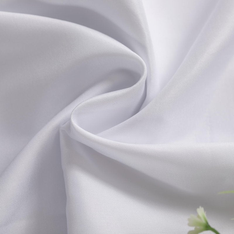 Nesthaven 2-Pack White Rectangle Tablecloth 60x102 Inch - Wrinkle & Stain Resistant Polyester, Tablecloths for Dining Wedding Party Buffet, Machine Washable Polyester Fabric Table Cloth