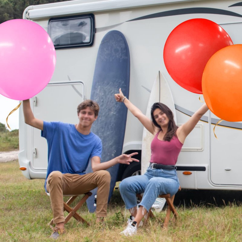 9Pcs Big 36 Inch Balloons, assroted giant balloon, Latex Ballons, Large Balloons for Birthday Wedding Party Decorations.