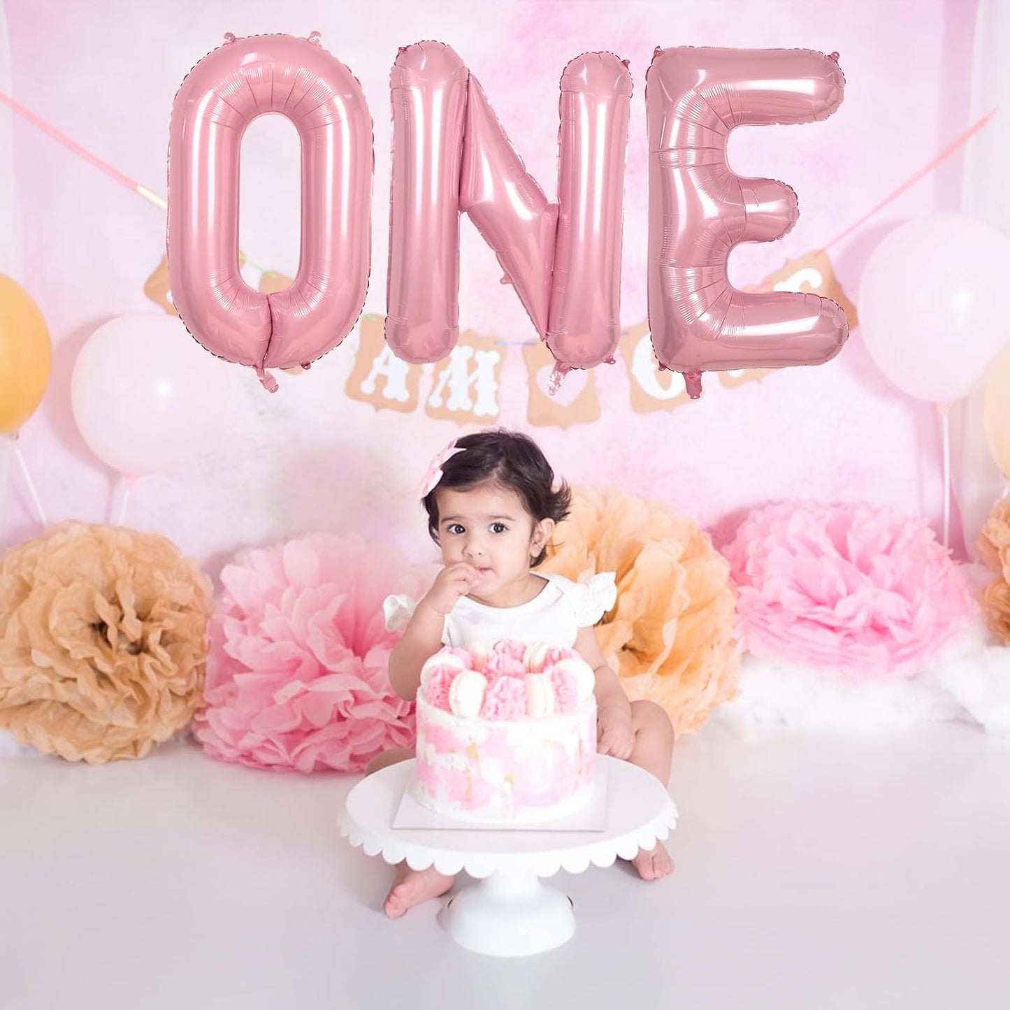 Skiennix 40-Inch Pearl Pink Letter E Balloon - Self-Inflating Foil Alphabet Decoration for Parties