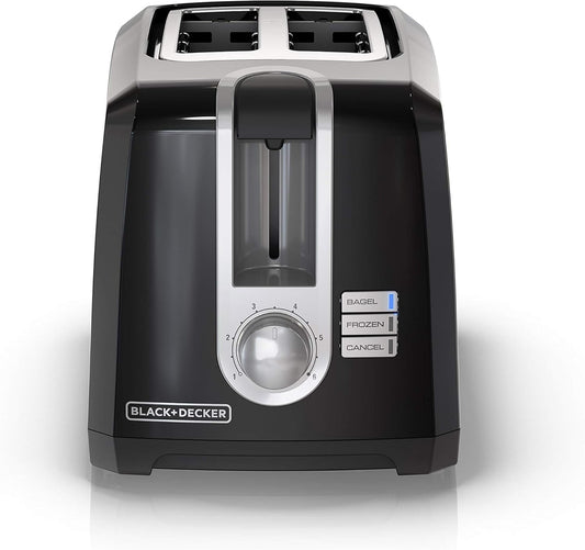 Skiennix 2-Slice Extra Wide Slot Toaster - Perfect for Bagels & Thick Bread, Stainless Steel Finish