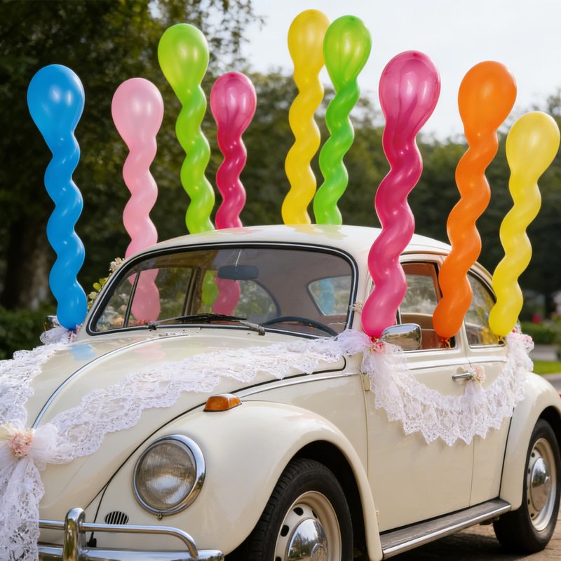 100Pcs 40 Inches Latex Spiral Balloons for Assorted Boys Girls Birthday Party Balloons