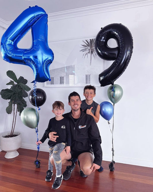 Navy Blue Number 14 Balloon 40 inch, 14 Number Balloons, 14th Navy Blue Birthday Decorations, 14 Year Old Girls Boys Blue Party Supplies
