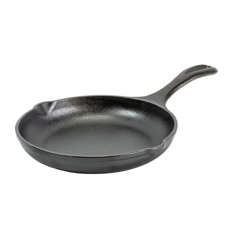 Lodge 8" Cast Iron Skillet - Chef Collection - Perfect Sear - Ergonomic Handles - Superior Heat Retention - Cast Iron Cookware & Skillet