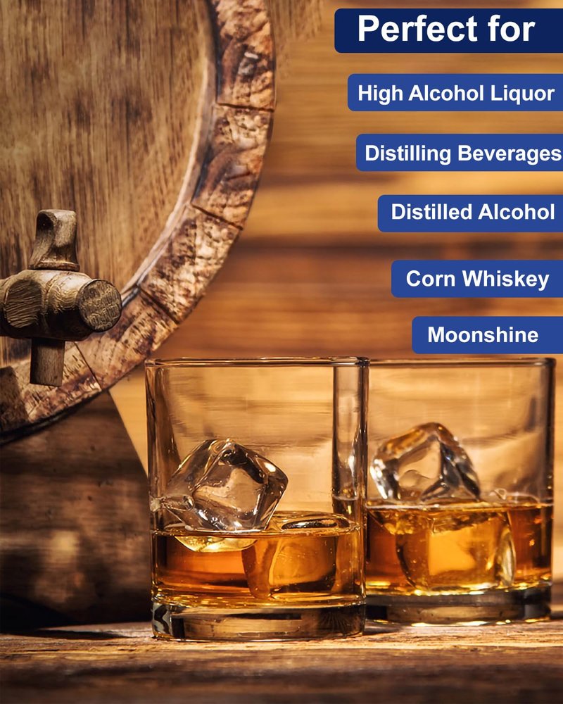 CIMALAB Hydrometer Alcohol Meter Kit, Hydrometer Alcohol 0-200 Proof & Tralle with Hydrometer Test Jar, Alcohol Proof Tester Hydrometer, Alcohol Tester for Liquor/Moonshine/Spirits/Proofing/Distilled