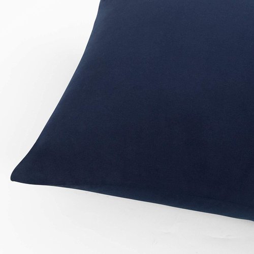 FLXXIE Pillow Cases - Soft Microfiber Standard Size Pillow Covers | Wrinkle & Stain Resistant, Navy, 20x26 (2 Pack)