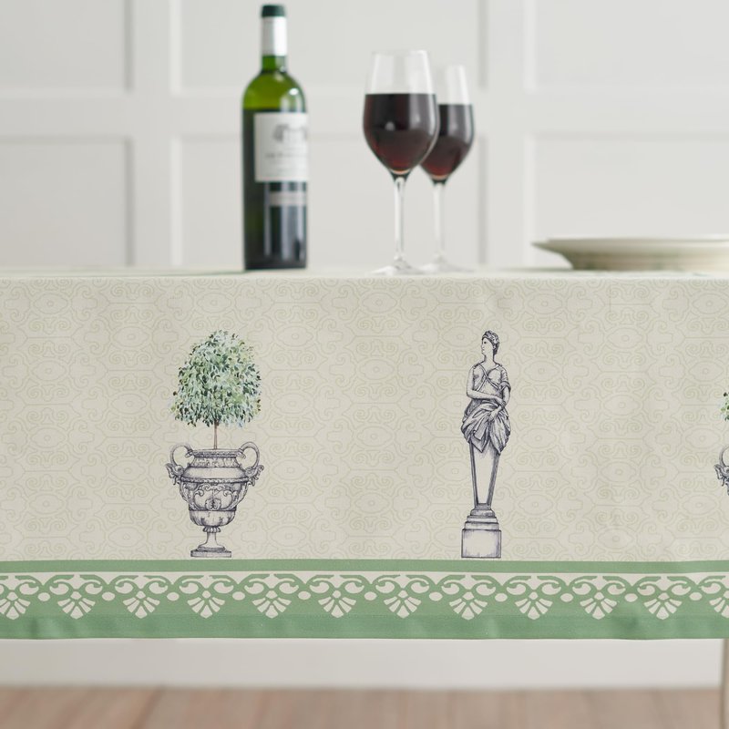 Maison d' Hermine Table Cloth Square Table 100% Cotton 54 x 54 Inches Tablecloth Reusable Decorative for Dining Kitchen Room Farmhouse Home Gifts for Mothers Day Spring Summer - Jardin Du Roy