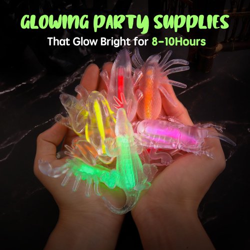 JDSTY Easter Party Favors Glow Sticks for Kids,Glow Sticks Easter Glow in the Dark Party Supplies Christmas Stocking Stuffers Party Favors Gifts Games