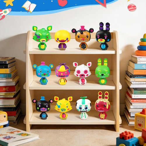Freddy's 24-Piece Action Figure Set - Collectible Dolls for Five Nights at Freddy's | Perfect Birthday Party Cake Toppers