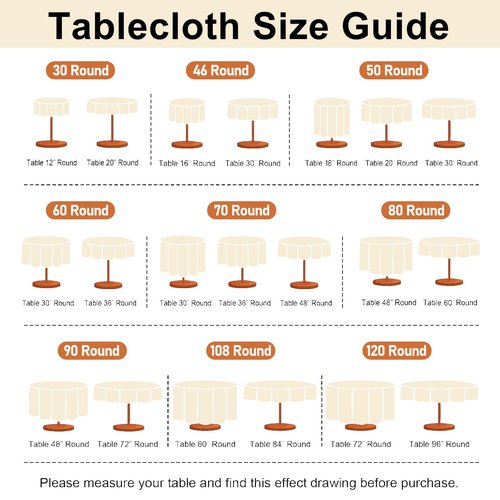 JIUZHEN Round Table Cloth Faux Linen Farmhouse Tablecloth Wrinkle and Stain Resistant Decorative Fabric Table Cover for Kitchen, Dining Room, Parties and Camping, White, 60 Inch Round
