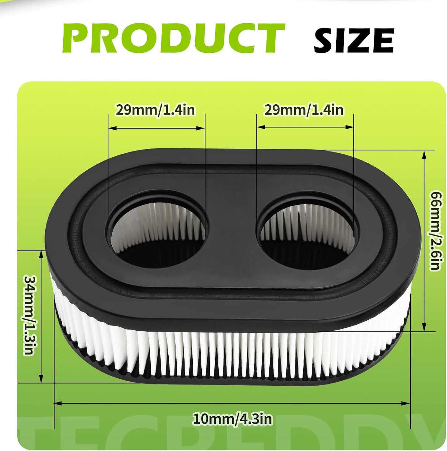 Troy-Bilt Air Filter Spark Plug - Compatible with TB110, TB115, TB200, TB230, TB330, TB370 Mowers
