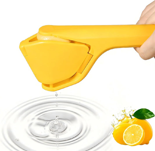 Skiennix Lemon Squeezer - Effortless Manual Citrus Juicer | Fold-Flat Design for Easy Storage (Yellow)