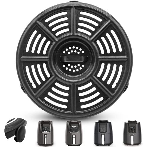 GWYXC Air fryer Accessories for Ninja AF101 4 QT AF161 Max XL AF150 XL Air Fryer, 8.2'' Round Food Grade Air Fryer Grill Pan Plate Crisper Plate Replacement Parts Tray Rack,Dishwasher Safe