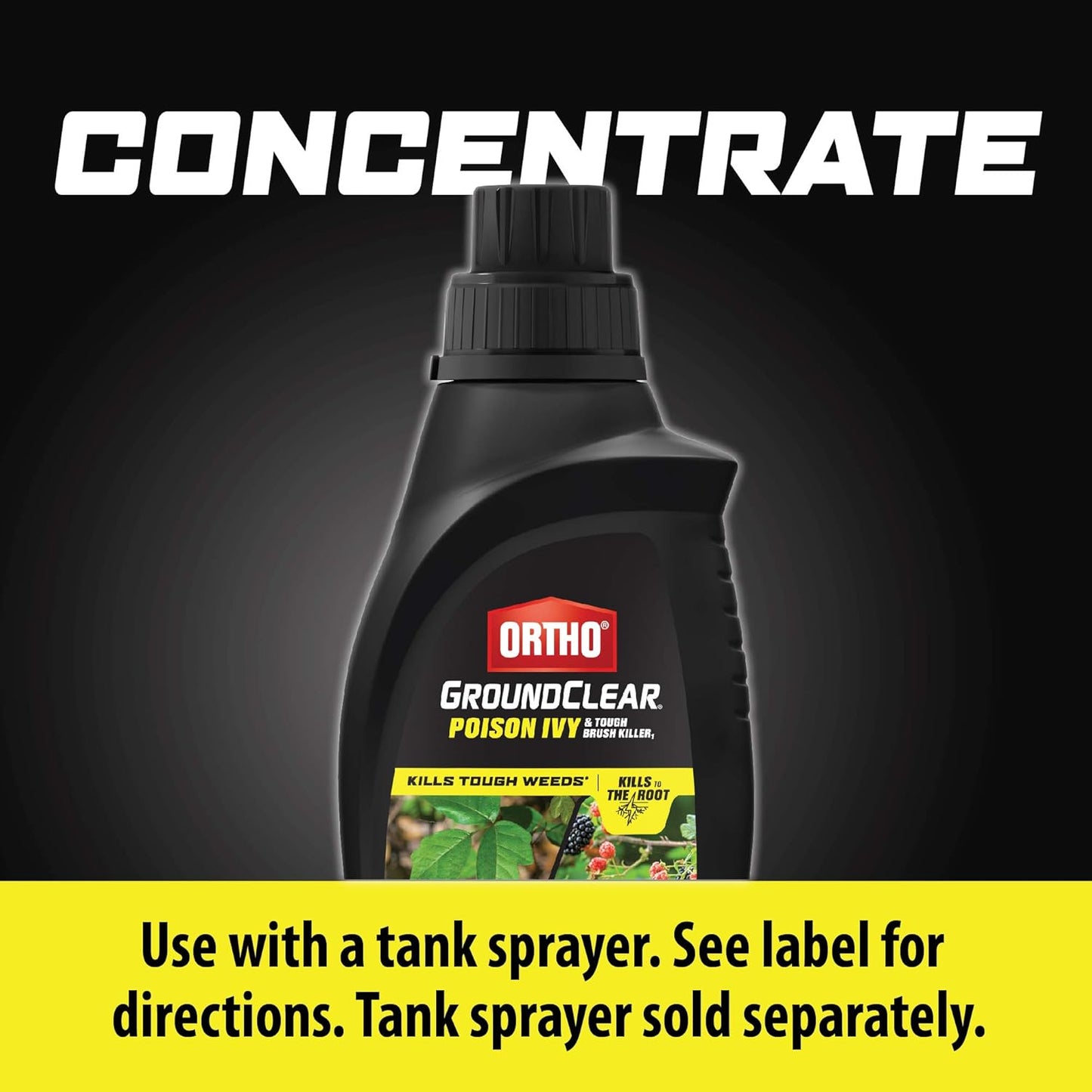 Ortho GroundClear Poison Ivy & Tough Brush Killer - Concentrate Makes 8 Gallons, 32 fl. oz.