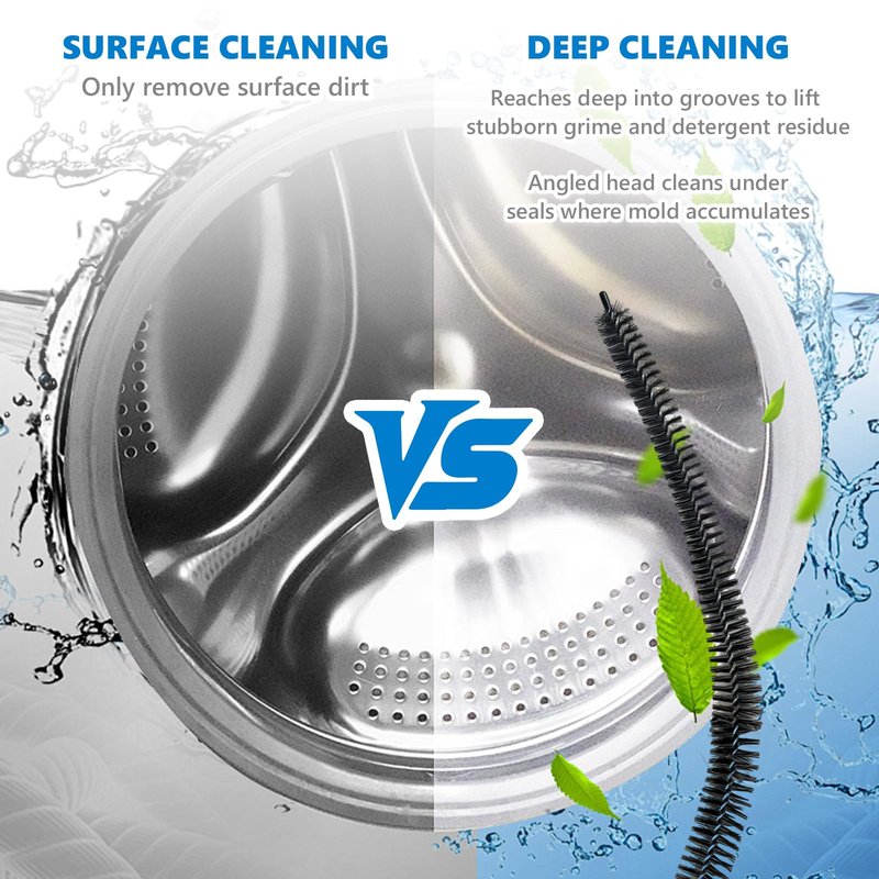 Rejarr Full-Bristle Dryer Vent Cleaner Brush, Dryer Lint Brush and Lint Removal Tool for Trap and Duct, 27.95 Inches, Flexible for Deep Cleaning to Remove Pet Hair & Lint and Improve Efficiency