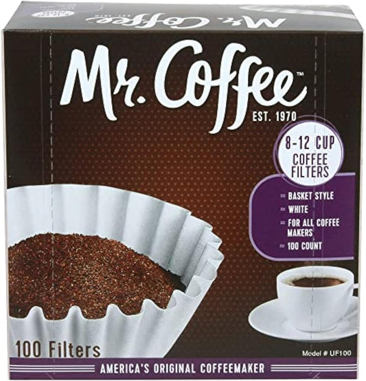 Mr. Coffee 8-12 Cup Coffee Filters - Assorted 100 Count for Perfect Brewing