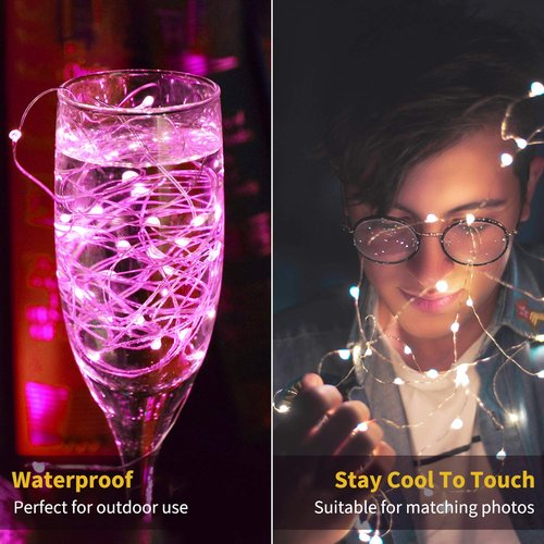 Brightown 12 Pack Easter Day Pastel LED Fairy Lights Battery Operated - Waterproof Silver Wire 7 ft 20 LED Firefly Lights for Easter Day Decor DIY Craft Party Bedroom
