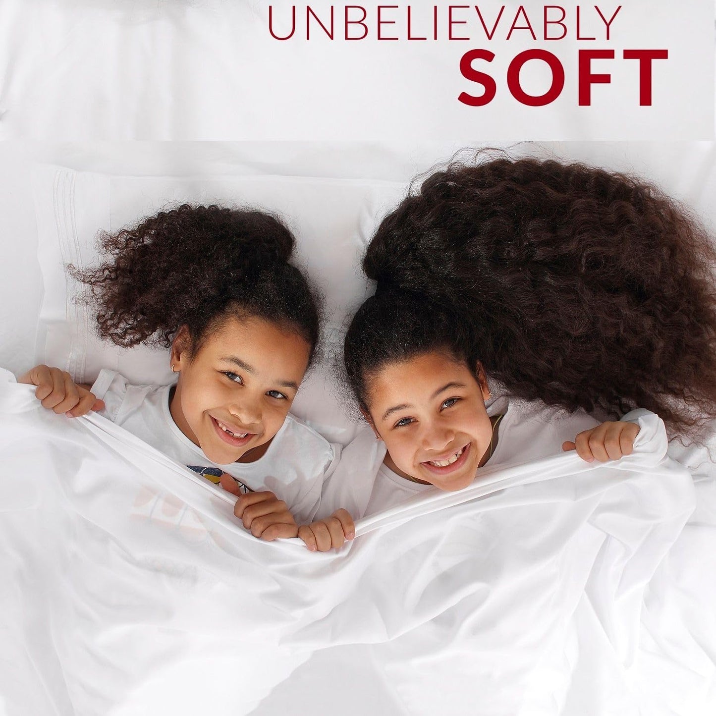Mellanni Queen Sheets Set - 4 PC Hotel Luxury Bedding | Extra Soft, Cooling, Wrinkle-Resistant (Striped White)