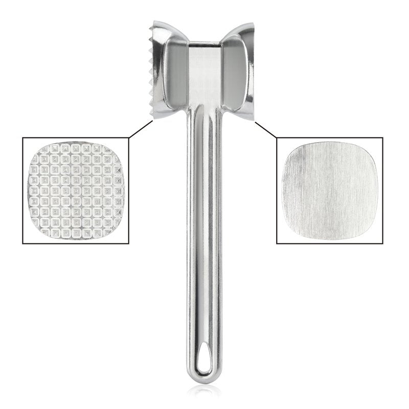 New Star Foodservice 36374 Heavy Duty Cast Aluminum Meat Tenderizer, 10-Inch