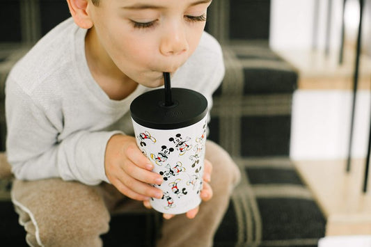 Simple Modern Toddler Cup with Lid and Silicone Straw | Kids Water Bottle Tumbler Insulated Stainless Steel Thermos | Classic Collection | 12oz, Solar System