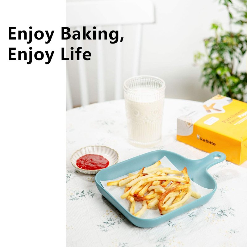 Katbite Hamburger Patty Paper 1000Pcs, 5.5"x5.5" Non Stick Parchment Paper Squares Sheets for Patty Seperate, Burger Press, Ground Beef, Freezing or Candy Wrappers, Use for Oven, Microwave or Freezer