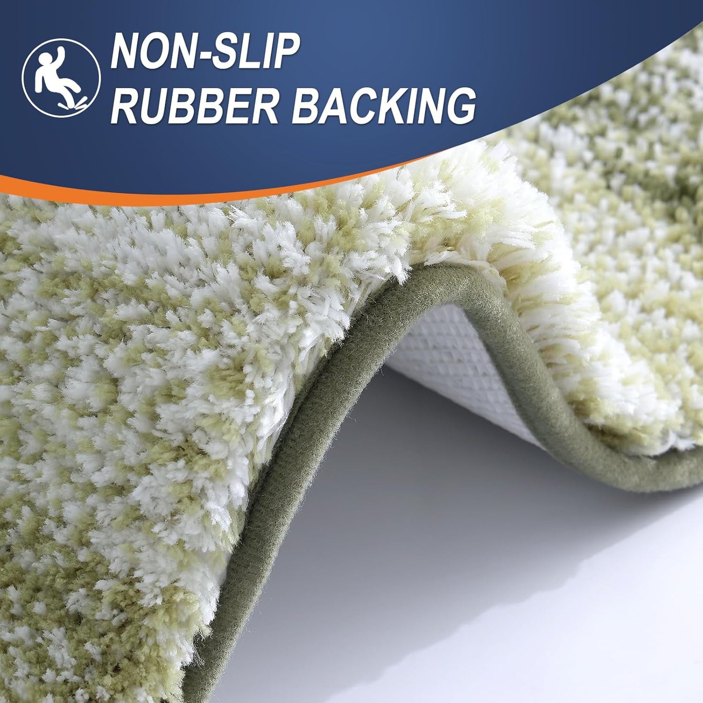 OLANLY Bathroom Rugs - Extra Soft Microfiber Mat | Quick Dry, Machine Washable, 30x20, Dark Green