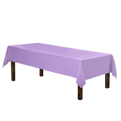 Gee Di Moda Rectangle Tablecloth - 60 x 102 Inch Lavender Table Cloth for 6 Foot Rectangle Tables - Heavy Duty Washable Fabric - for Holiday Party, Dinner, Weddings, Baby Shower & Events