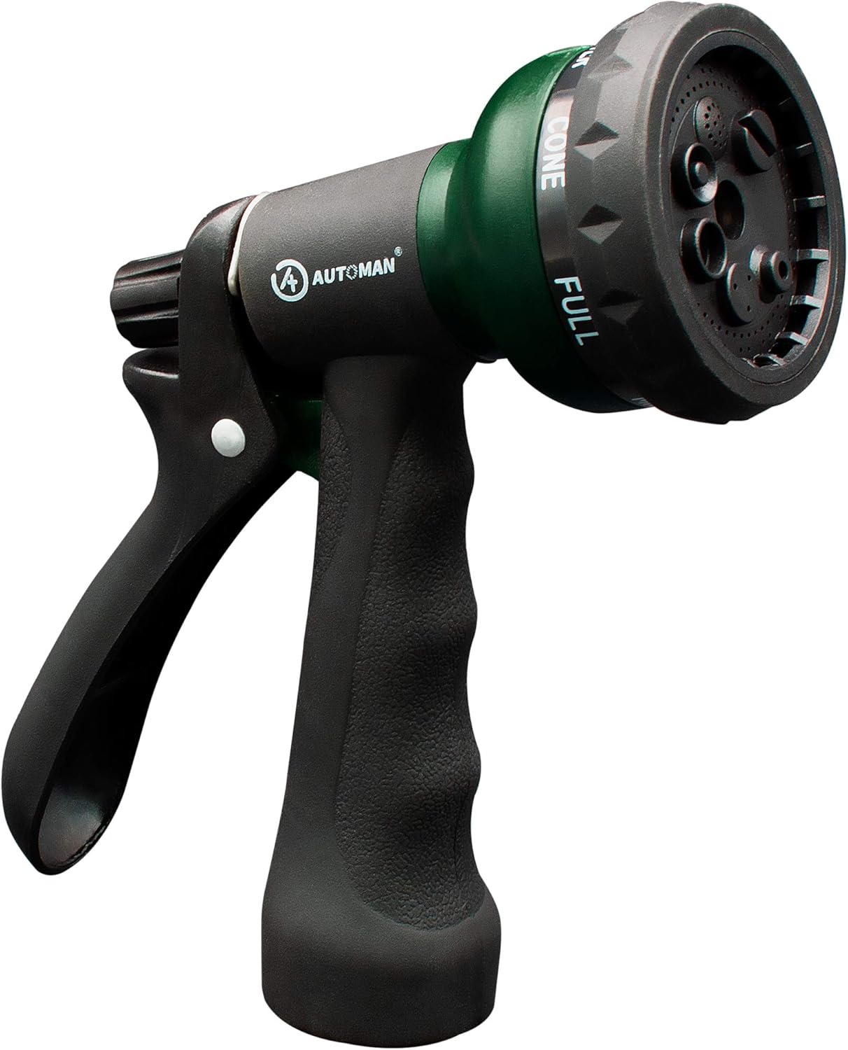 AUTOMAN Garden Hose Nozzle - 7 Adjustable Watering Patterns, Slip Resistant for Easy Use | Ideal for Plants, Lawn & Pets