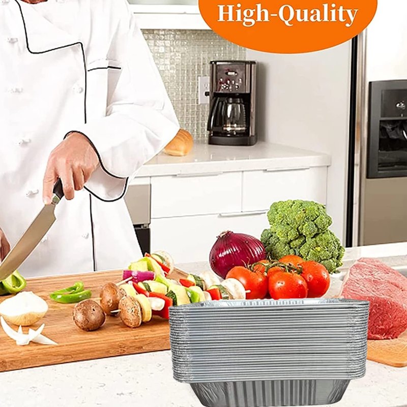 Waytiffer Aluminum Pans 9x13 Disposable Foil Pans (20 Pack) Half Size Deep Steam Table Pans Heavy Duty Extra Thick for Baking, Cooking, Roasting, Heating, Serving & Lining Steam-Table Trays
