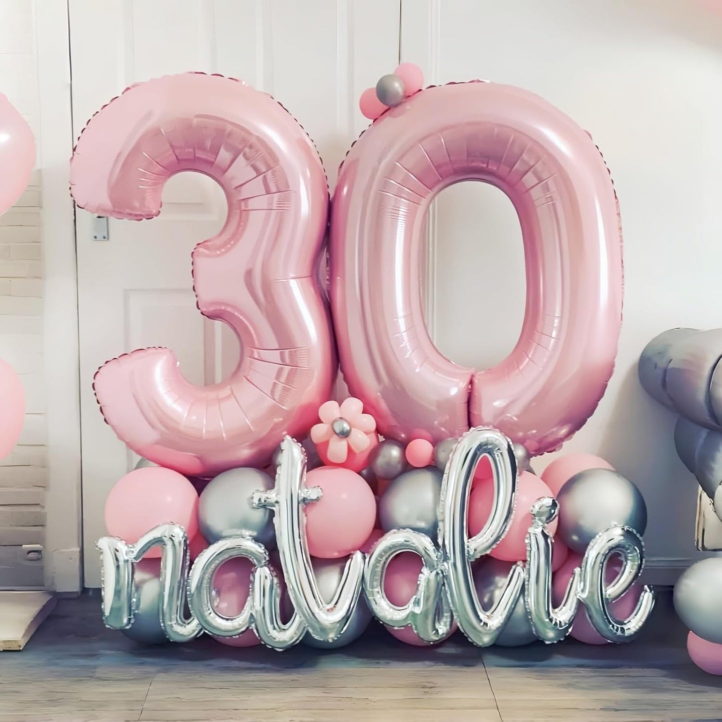 Pastel Pink 40" Foil Number Balloon 0 by [Brand Name] - Large Helium Balloon for Birthday & Graduation Celebrations
