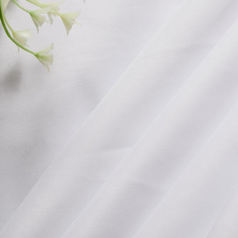 Nesthaven 2-Pack White Rectangle Tablecloth 60x102 Inch - Wrinkle & Stain Resistant Polyester, Tablecloths for Dining Wedding Party Buffet, Machine Washable Polyester Fabric Table Cloth