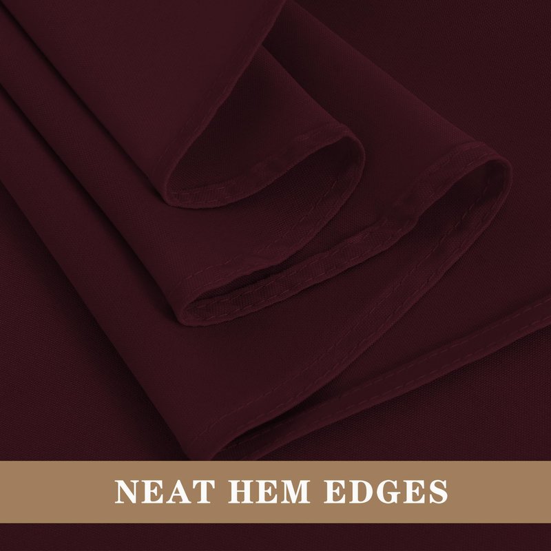 Fitable Burgundy Rectangle Tablecloths for 6 Foot Tables, 6 Pack - 70 x 108 Inches - Stain Resistant and Washable Table Clothes, Polyester Fabric Table Covers for Wedding, Party, Banquet, Buffect
