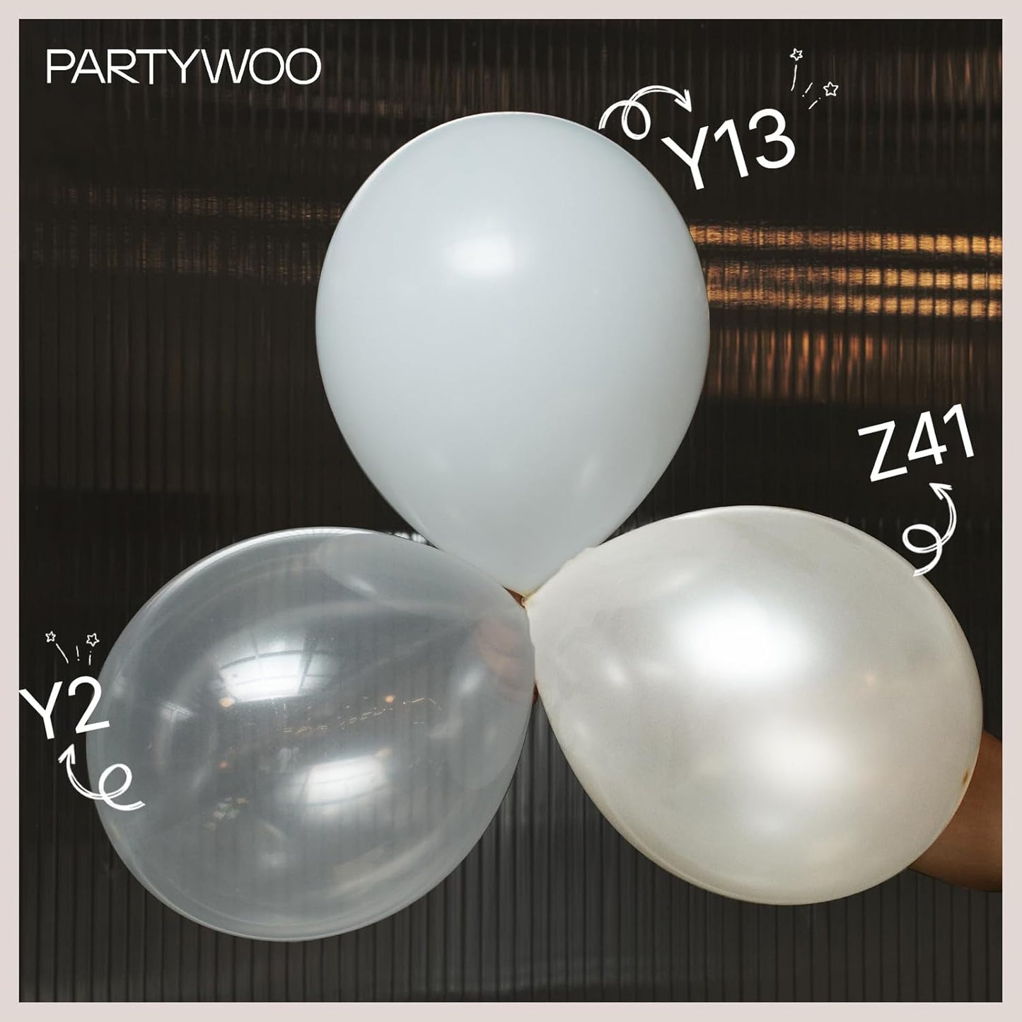 PartyWoo Clear Balloons - 140-Piece Transparent Balloon Arch Kit for Weddings, Graduations & Parties | 5-18 Inch Sizes