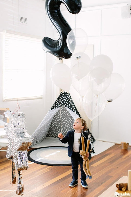 Black Number 60 Balloon 40 inch, 60 Number Balloons, 60th Black Birthday Decorations, 60 Year Old Women Men Party Supplies