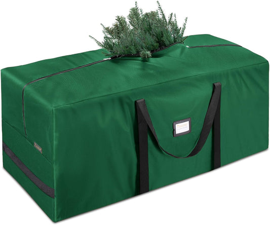 BALEINE Christmas Tree Storage Bag - Heavy Duty 900D Oxford Fabric, Extra Large with Dual Zippers & Reinforced Handles | Green