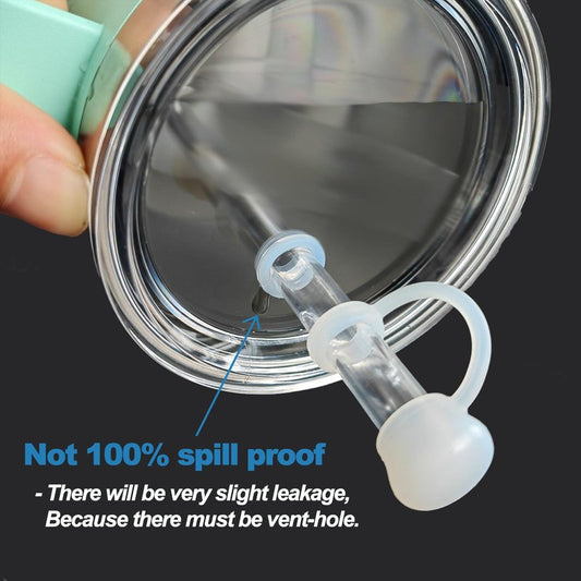 LUOLAO Silicone Spill Stopper Compatible with YETI Straw Cup, Mug Tumbler Accessories Including 2 Straw Cover Topper Cap, 2 Leak Proof Stopper