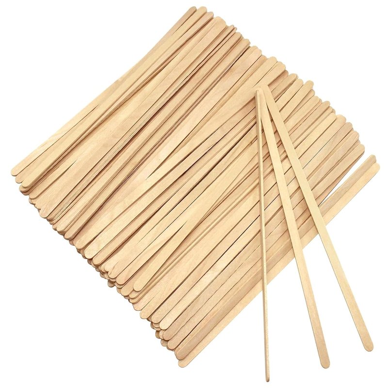 7" Wooden Coffee Stirrer, Wood Stir Sticks with Round Ends - Pack of 1,000ct