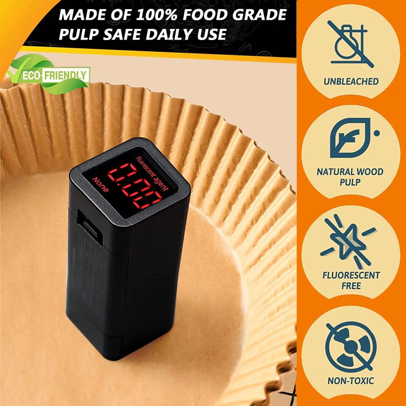 Air Fryer Liners Disposable for Ninja 4QT AF101, Airfryer Liners Round 9.5 Inch Air Fryer Paper Liners Non-stick Air Fryer Parchment Paper Liners Oil Resistant, Waterproof for 4-8Qt Basket
