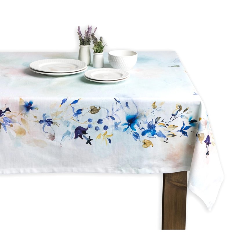 Maison d' Hermine Table Cloth Rectangle Table 100% Cotton 60 x 120 Inches Tablecloth Reusable Decorative for Dining Kitchen Room Farmhouse Home Gifts for Mothers Day Spring Summer - Lazy Summer Days