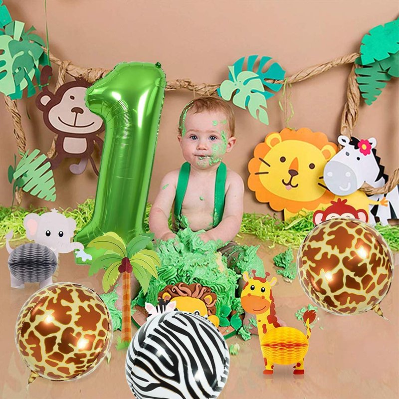 TONIFUL 40 Inch Large Green Numbers Balloons 0-9, Number 1 Digital 1 Helium Foil Mylar Big Number Balloons for 2026 Graduation New Year Eve Birthday Party Anniversary Supplies Decorations